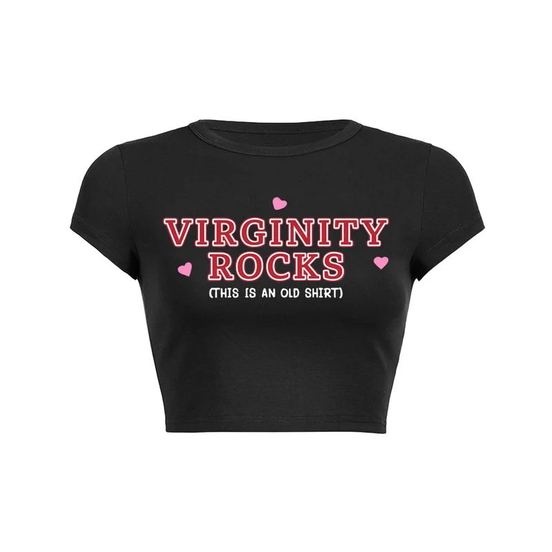 Virginity Rocks Y2K Baby T-shirt