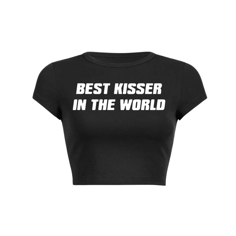 Y2K baby T-shirt crop top