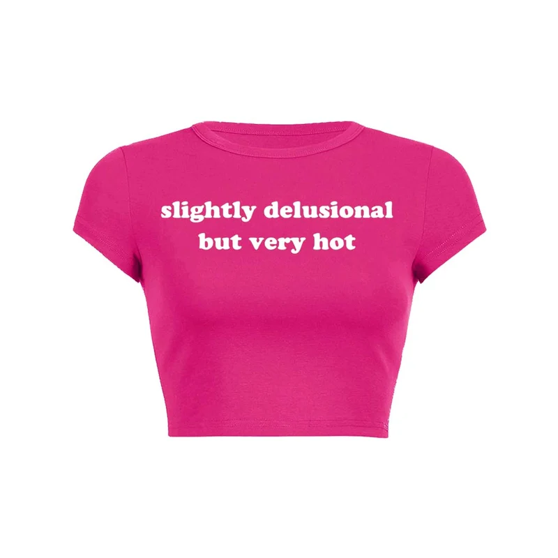 Lichtelijk waanvoorstellingen, maar erg sexy Y2K baby crop top