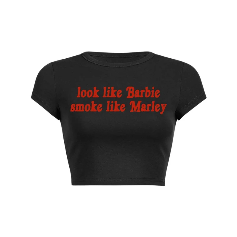 Y2K baby tee crop top