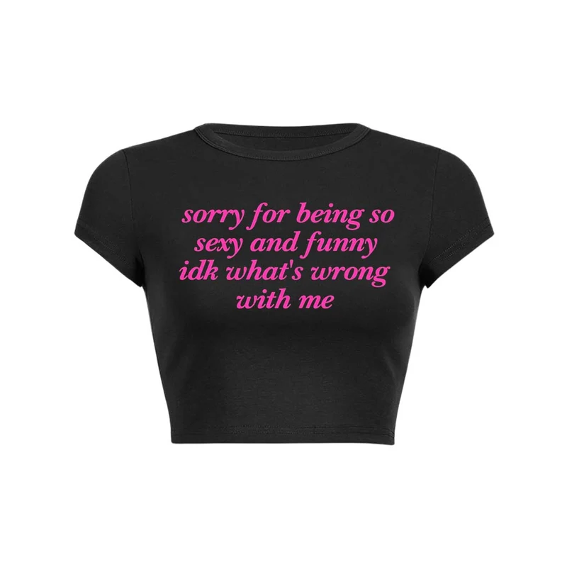 Y2K baby tee crop top