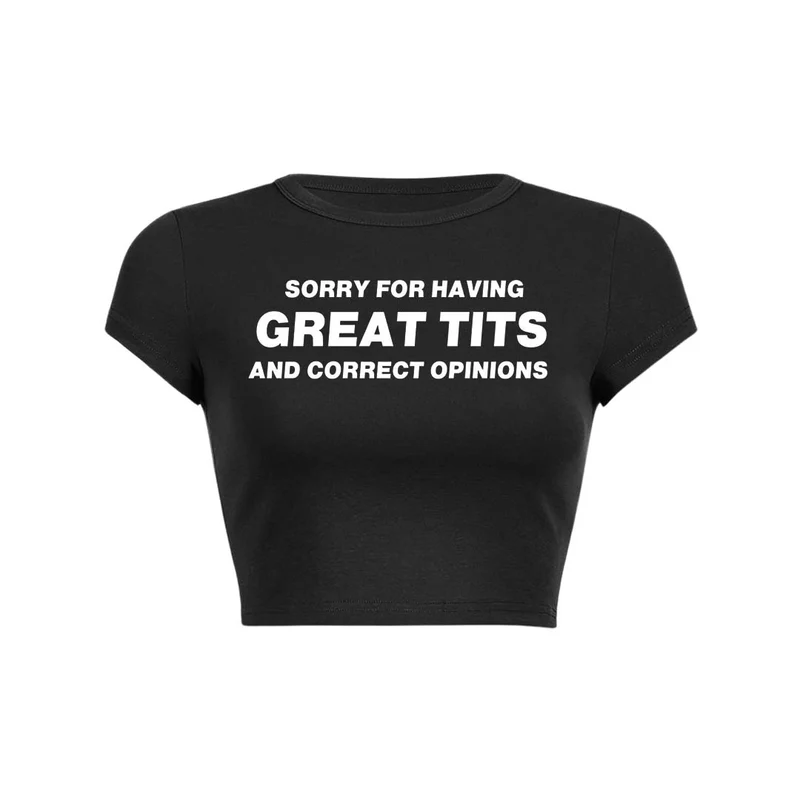 Y2K baby tee crop top