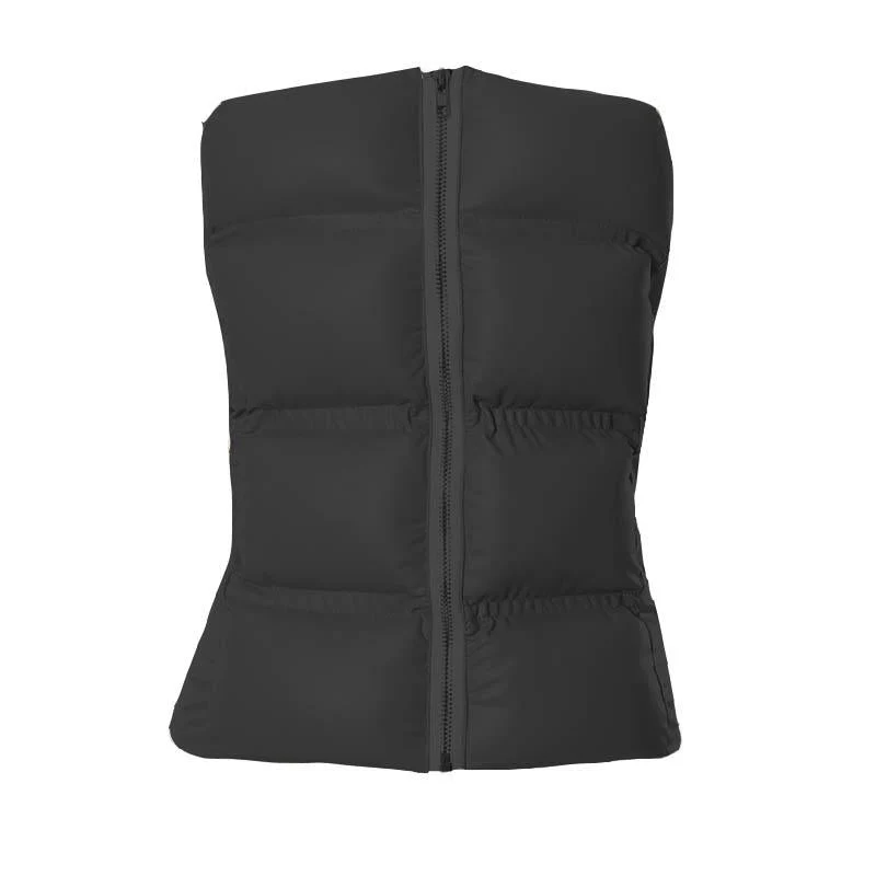 Y2K tube top met ritssluiting van PU-leer