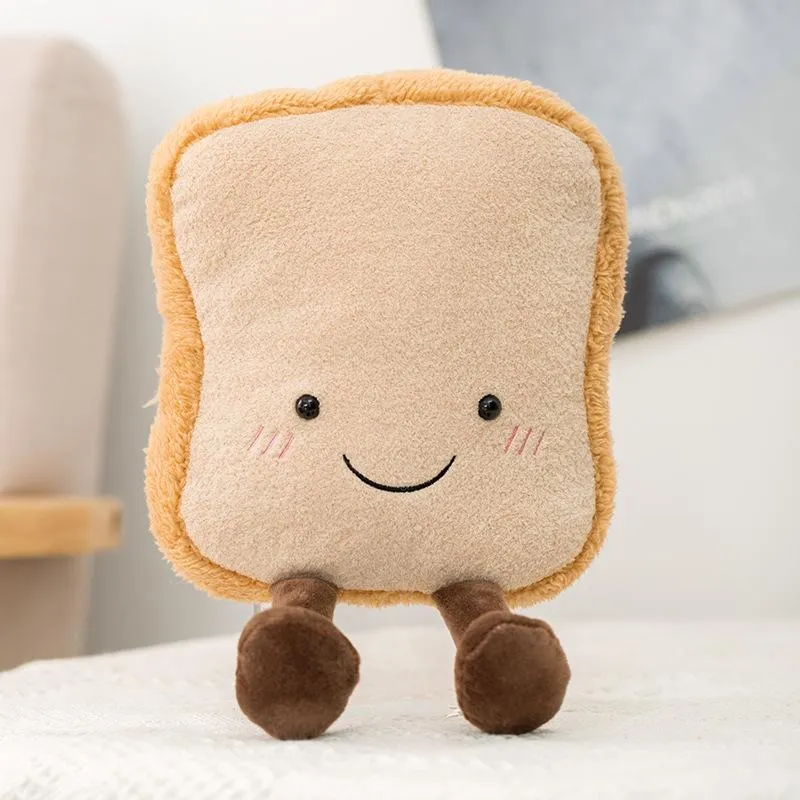 Grunge Toast Baguette Croissant Pluche Speelgoed