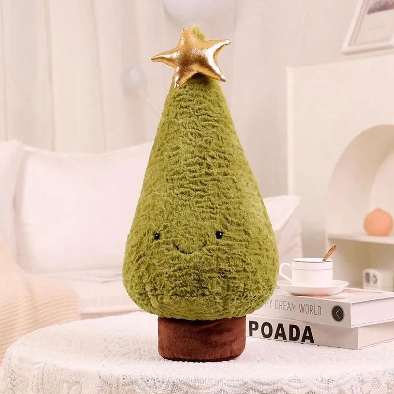 Grunge kerstboom pluche speelgoed