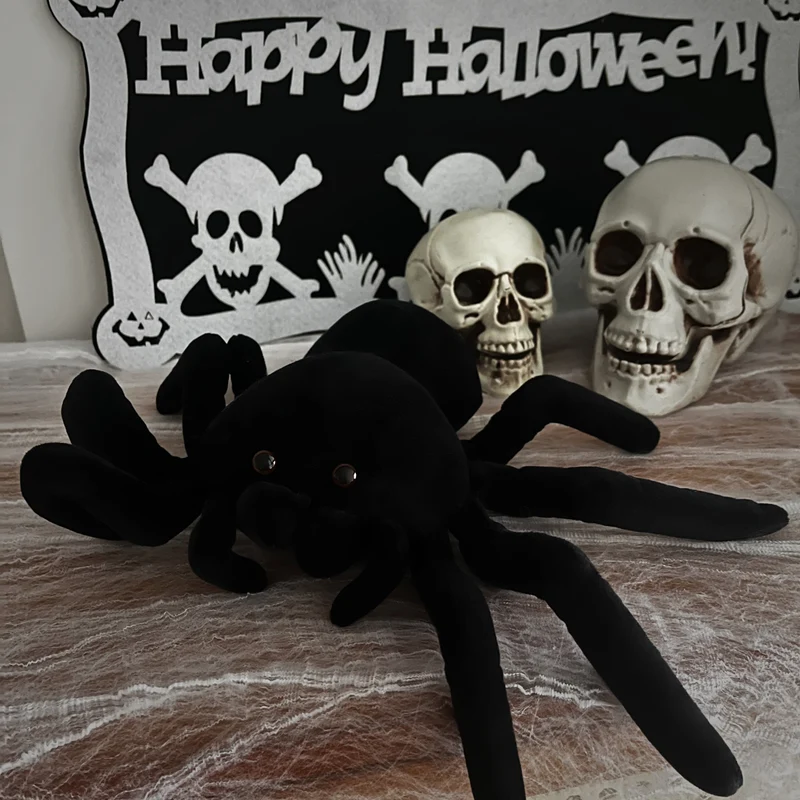 Zwarte spin knuffel