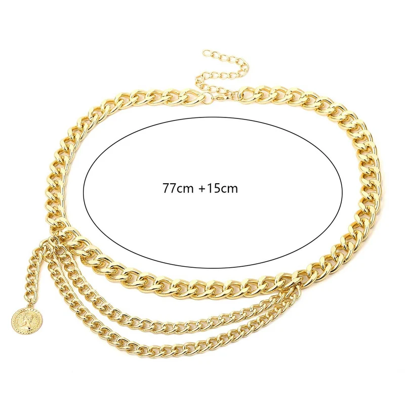 Gelaagde onregelmatige tailleketting