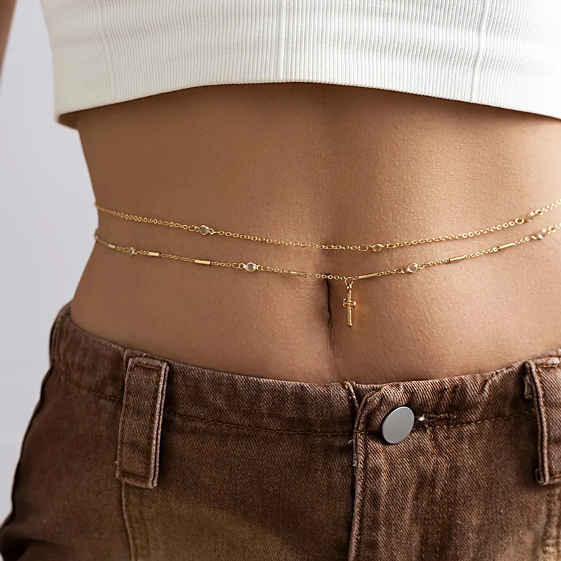 Kruishanger 2 stuks tailleketting