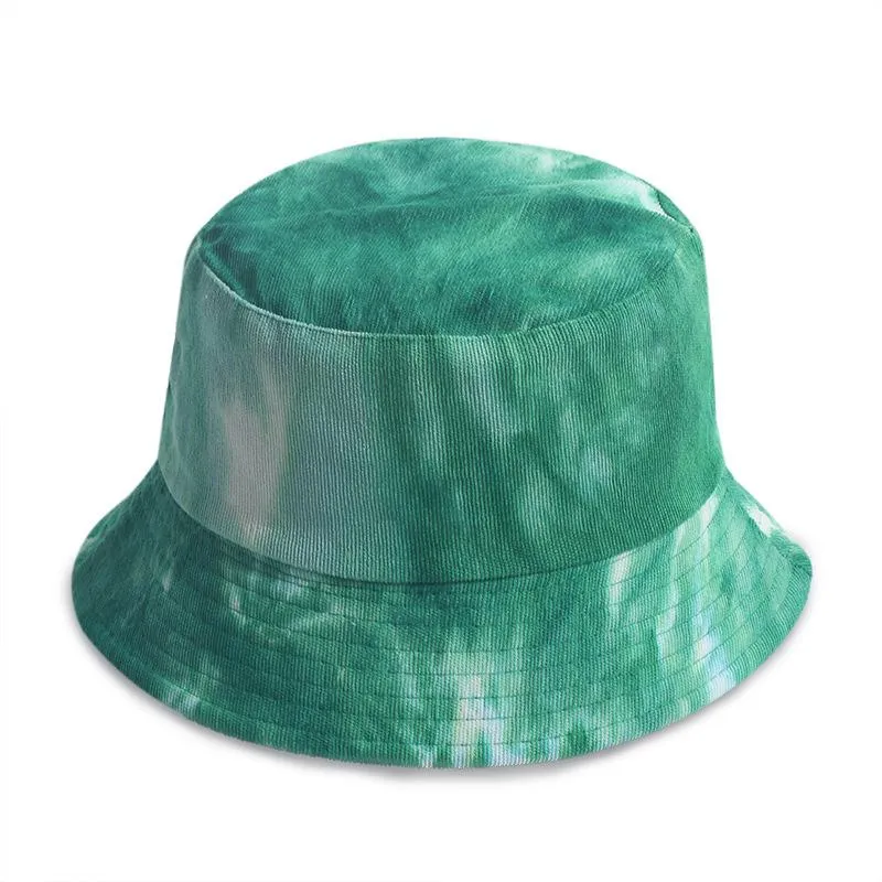 Grunge tie-dye corduroy vissershoed