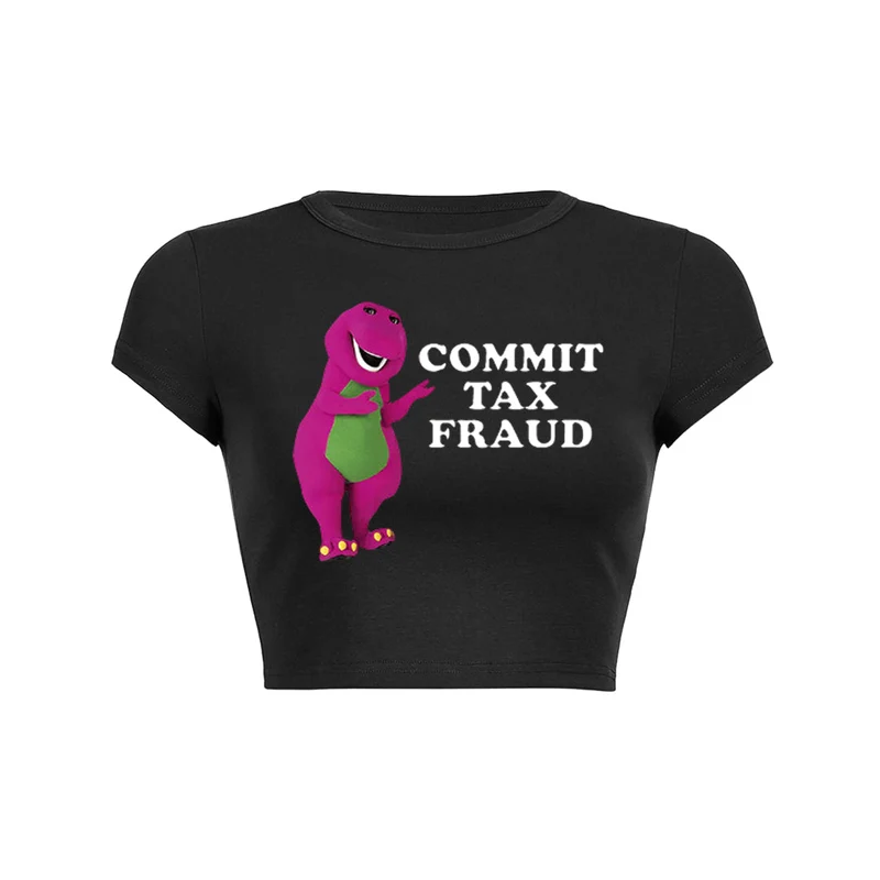 Belastingfraude plegen Y2K Baby T-shirt