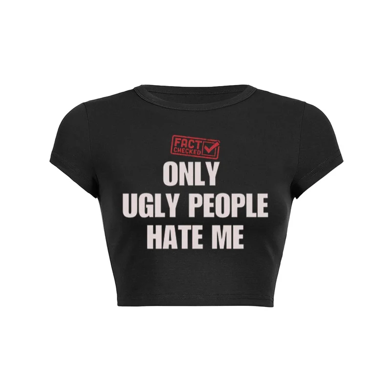 Y2K Ugly People Hate Me Unisex T-shirt