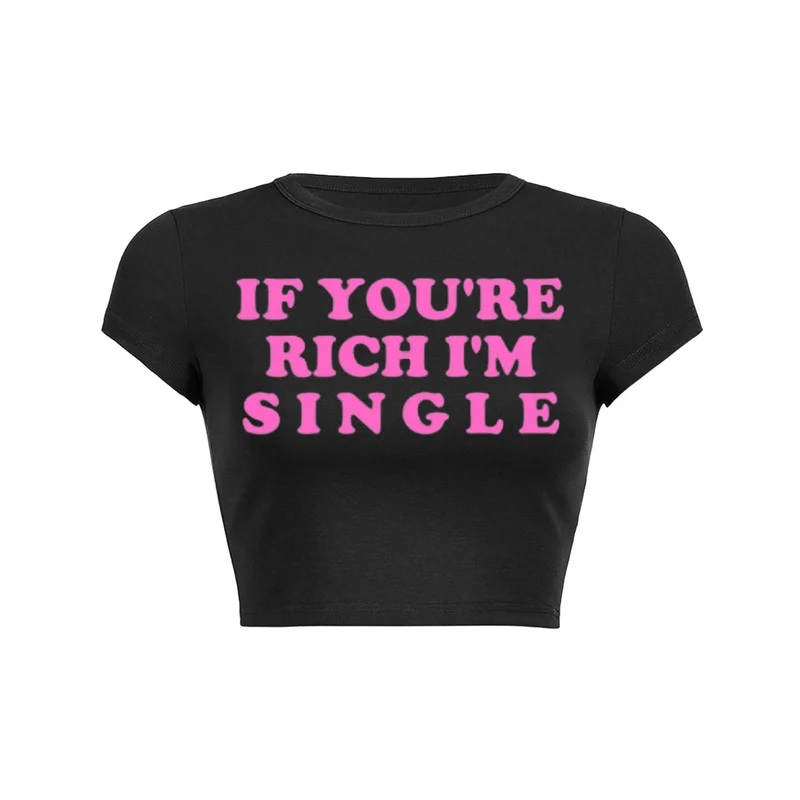 Y2K Rijk Ik ben Single Roze