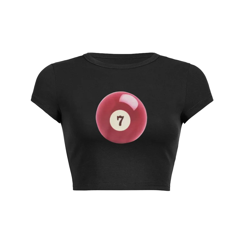 Baby T-shirt met Lucky 7 Ball-print