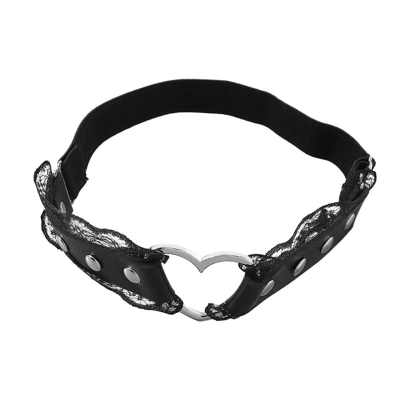 Hartdecoratie PU-leren kanten zoom dijbeenketting