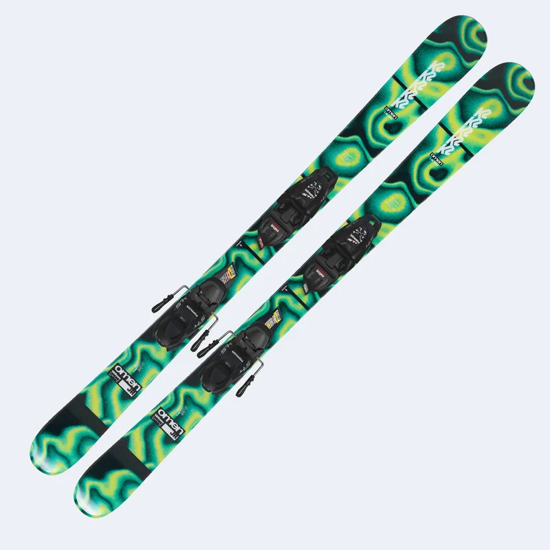 2027 K2 Omen Jr Skis W/ FDT Jr Bindings